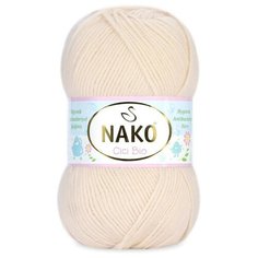 Пряжа Nako Cici Bio | Пряжа Nako Cici Bio-Antibacterial - 10889 кремовый | 5шт упаковка | Акрил антибактериальный: 30%, Акрил премиум: 70%