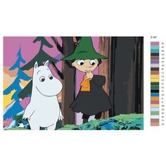 Картина по номерам Z-397 "Муми-тролли. В лесу" 40х60 Brushes Paints