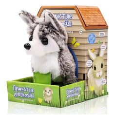 Интерактивная игрушка Mioshi Active "Щеночек Малыш Корги" (19x11x16 см, подвиж, звук, серо-белый.)