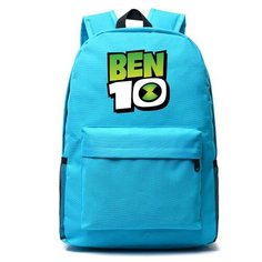 Рюкзак с логотипом Бен 10 (BenTen) голубой №1 Noname