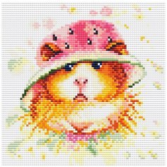 Алмазная мозаика "Арбузное счастье", 20x20, см, Brilliart