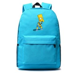 Рюкзак Барт Симпсон (The Simpsons) голубой №5 Noname
