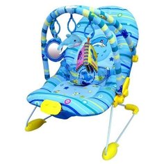 Шезлонг -качалка Синий дельфин bouncer XL Stiony