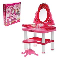 Туалетный столик Сима-ленд Модница 1068-2, розовый нет бренда