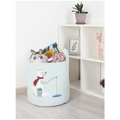 Корзина для игрушек JoyArty "Полярный рыбак" 35x35 см