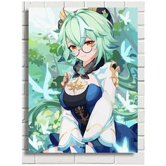 Картина по номерам Игра Genshin impact (Генишин, Ху Тао, Делюк, Сахароза, Сяо) - 8281 В 30x40