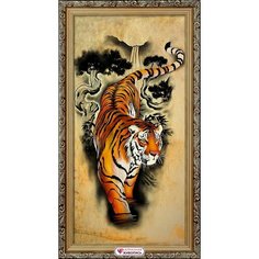 Алмазная мозаика Алмазная живопись Пергамент с тигром 30х60 см (АЖ.4124)