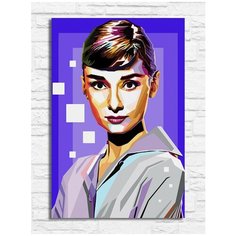 Картина по номерам на холсте одри хепберн - 8897 В 20x30