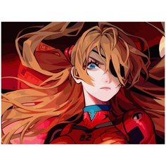 Картина по номерам на холсте Аниме Евангелион Аска - 711