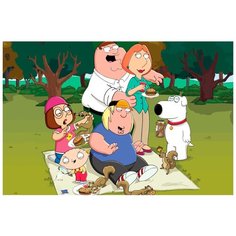 Картина по номерам на холсте Мультфильм Гриффины 5292