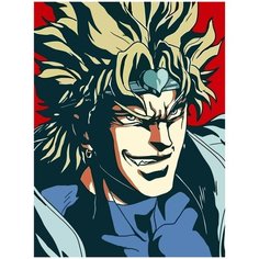 Картина по номерам на холсте аниме jojo джоджо - 2382 30X40