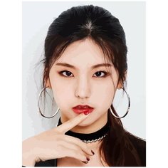 Картина по номерам на холсте itzy kpop Йеджи - 3 30X40