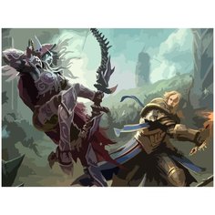 Картина по номерам на холсте world of warcraft сильвана - 1898