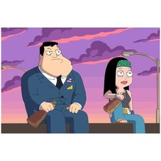 Картина по номерам на холсте американский папаша - 1090