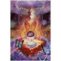 Картина по номерам на холсте эзотерика души тела космоса провидения таинств йога - 1676 40X60