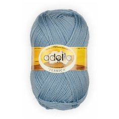 Пряжа ADELIA JESSICA 67 % шерсть, 33 % полиэстер 5 шт. х 100 г 260 м ± 10 м №22 голубой