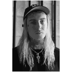Картина по номерам на холсте ghostemane - 450 40X60