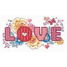 Набор для вышивания "Love", 18x10 см, Риолис (Сотвори Сама)