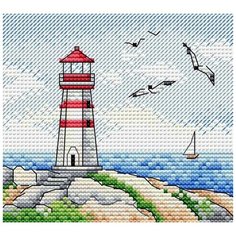 Набор для вышивания "Морские просторы", 10x11 см, Жар-птица (МП-студия)