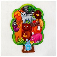 Головоломка «Лесные животные» 28х20 см Лесная мастерская