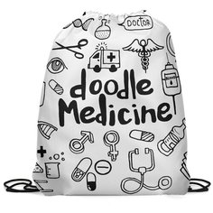 Сумка-мешок для обуви с принтом Gorolla