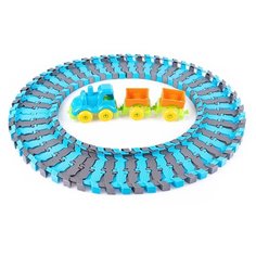 Игровой набор "Железная дорога с паровозом и вагонами" Knopa