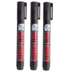 CROWN Маркер перманентный Multi Marker, CPM-800, 3 шт., черный, 3 шт.