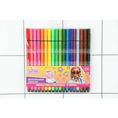 Фломастеры барби 18цв, трёхгранные, barbie extra Opt Baza
