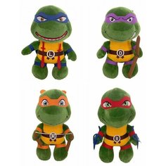 Мягкая игрушка - Черепашки Ниндзя набор 4 шт 35 см Kids World