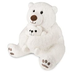 Мягкая игрушка "Медведь белый с медвежонком", 30 см Maxitoys