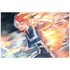 Картина по номерам на холсте Аниме Моя геройская академия - 8263 Г 60x40