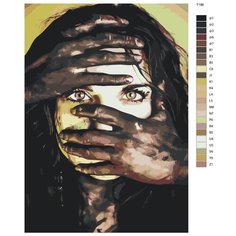 Картина по номерам Т186 "Бесстрашный взгляд", 50х70 см Brushes Paints