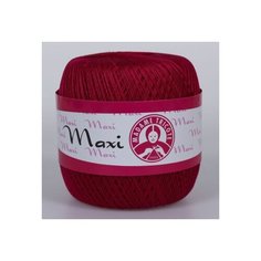Пряжа для вязания Maxi (Макси) Madame Tricote, Турция, Состав: 100% хлопок, 100 гр./565м./3 шт./6358 бордовый