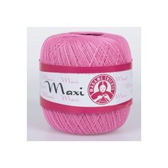 Пряжа для вязания Maxi (Макси) Madame Tricote, Турция, Состав: 100% хлопок, 100 гр./565м./3 шт./5001 розовый