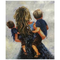 Картина по номерам Мама с сыновьями 40х50 см Hobby Home
