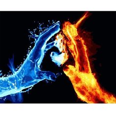 Картина по номерам Лед и пламя 40х50 см Hobby Home