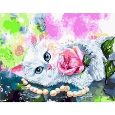 Картина по номерам Гламурная киса 40х50 см Hobby Home