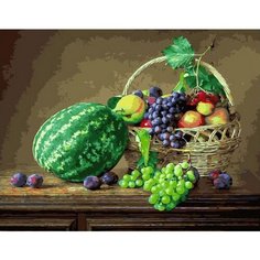 Картина по номерам Натюрморт из южных фруктов 40х50 см Hobby Home