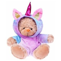 Мягкая игрушка "Мишка в костюме единорожки", 20 см Milo Toys