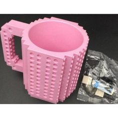 Кружка Build-on Brick розовая 350 мл