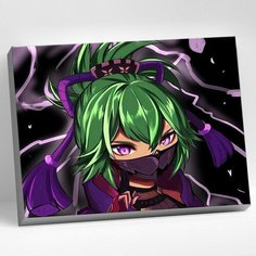 Картина по номерам 30 × 40 см «Геншин» «Куки Синобу» 19 цветов Molly