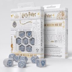 Набор кубиков для настольных ролевых игр Q-Workshop Harry Potter - Ravenclaw Modern Dice Set White