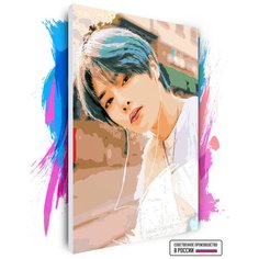 Картина по номерам на холсте Stray Kids IN АйЭн Ян Чон Ин, 100 х 150 см Красиво Красим
