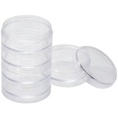 Контейнер пластиковый цилиндрический 12.8 Х 7 СМ, 5 секций, Арт. 2-750/30 Hobby Time