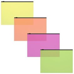 ErichKrause Папка-конверт на гибкой молнии ErichKrause "Fizzy Neon" С6, микс 53294