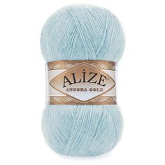 Пряжа для вязания Alize "Angora Gold", цвет: голубой (114), 550 м, 100 г, 5 шт