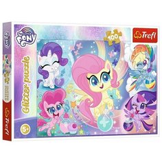 Пазлы Trefl Glitter Блестящие Пони, 100 элементов