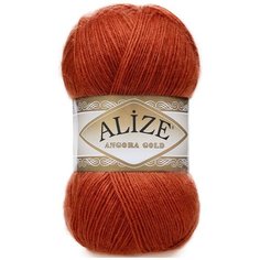 Пряжа Alize Angora Gold (Ангора Голд) 36 терракот 20% шерсть, 80% акрил 100г 550м 2шт