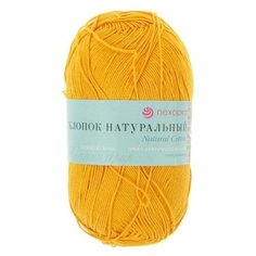 Пряжа Пехорка Хлопок Натуральный, 100 % хлопок, 100 г, 425 м, 1 шт., 12 желток