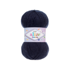 Пряжа Alize Sekerim Bebe, 100 % акрил, 100 г, 320 м, 1 шт., 58 темно-синий